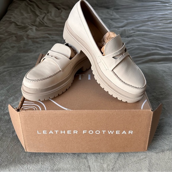 Patina Shoes Chunky Leather Platform Loafers Poshmark